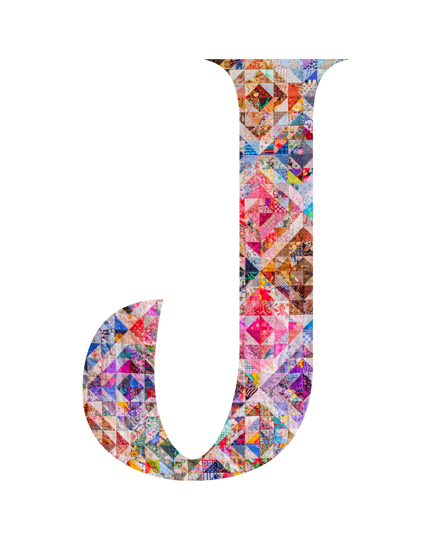 5"x7" Personalized Monogram Quilter Gift Wall Art Print