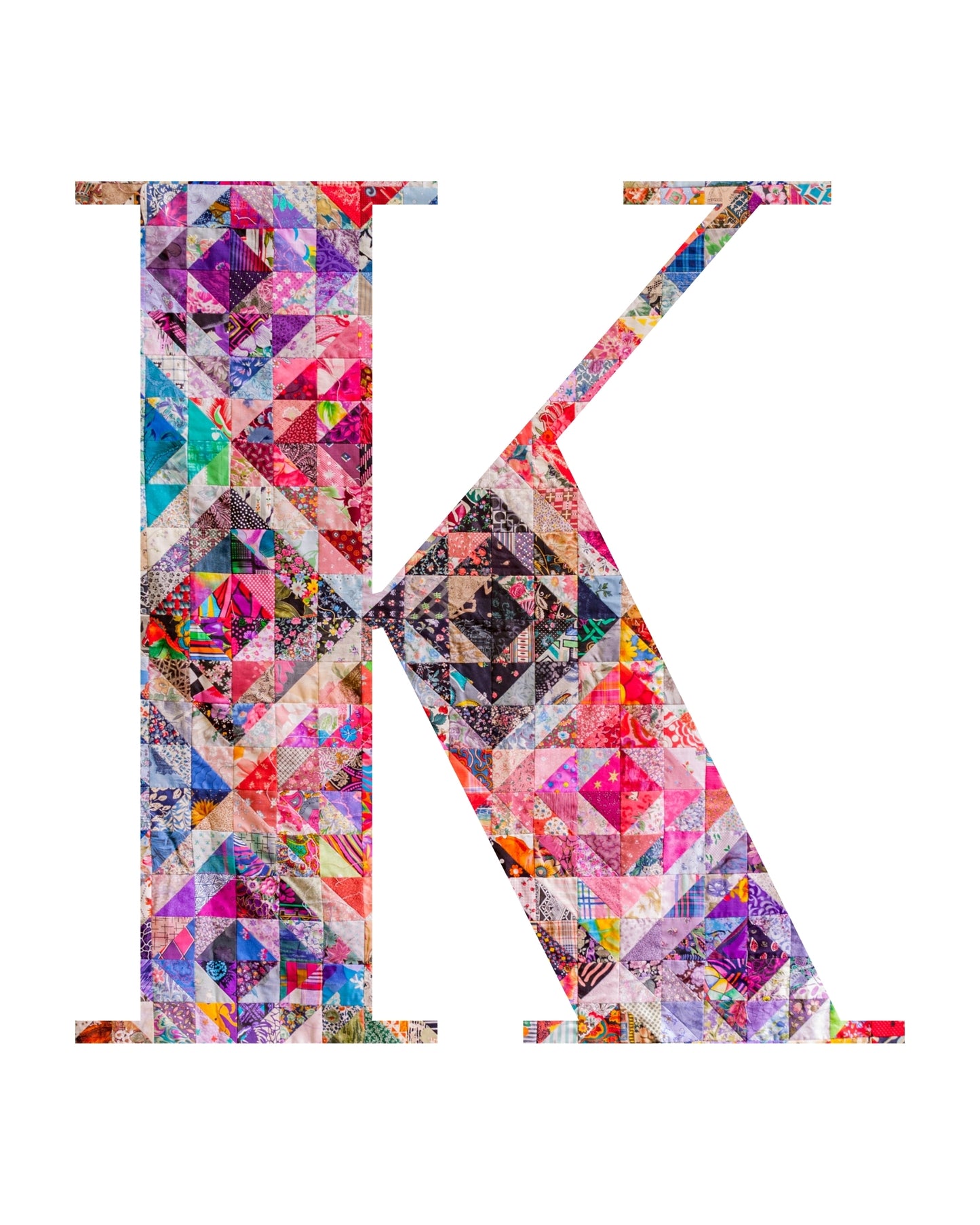 5"x7" Personalized Monogram Quilter Gift Wall Art Print