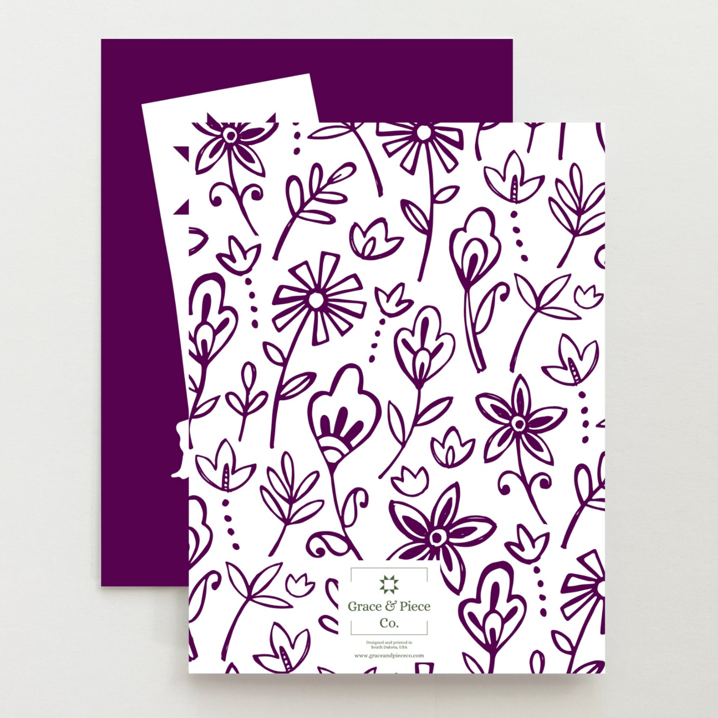 Rhode Island Home Quilt Star Gift Set of 6 Blank Cards - Choose Your Color