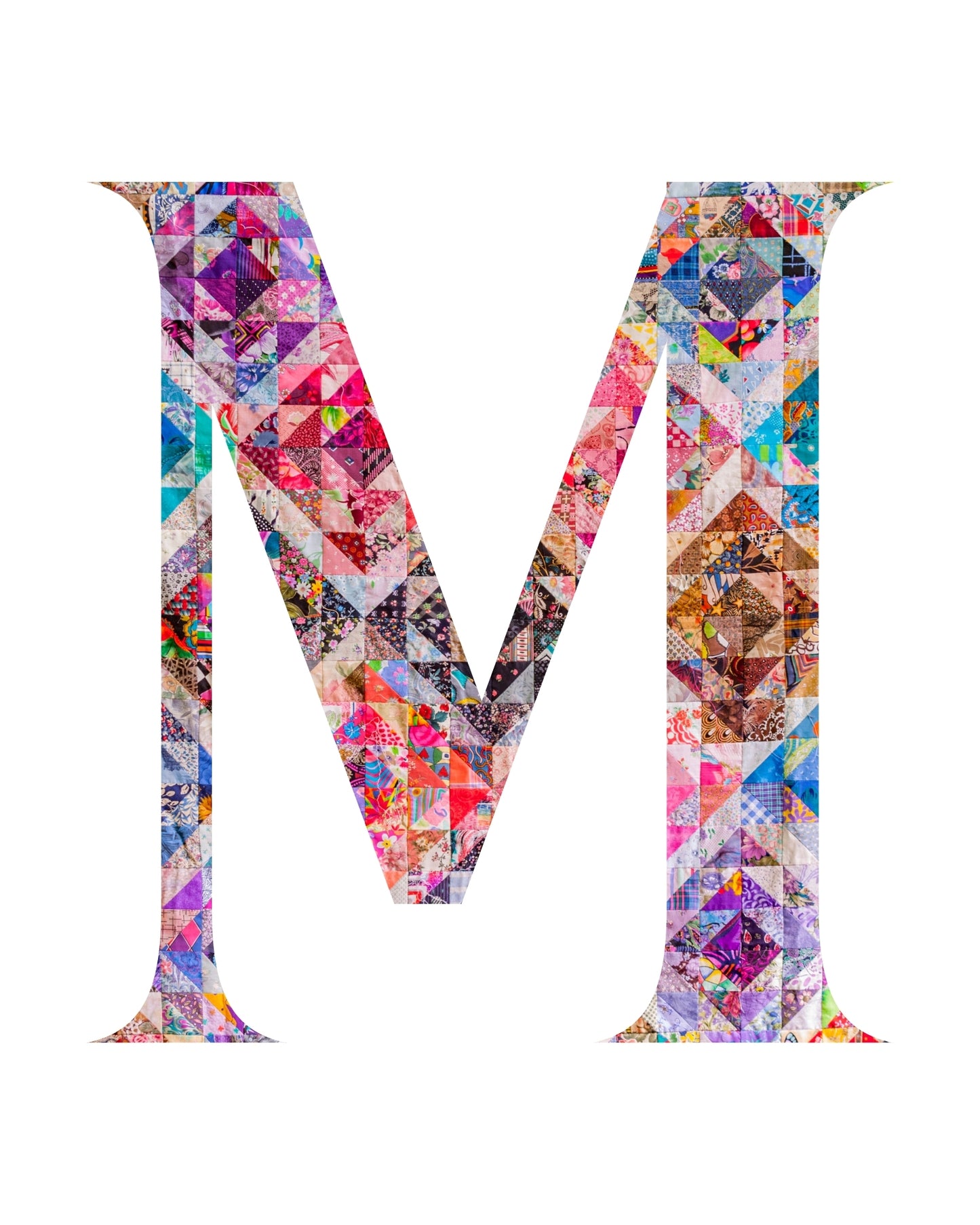 5"x7" Personalized Monogram Quilter Gift Wall Art Print