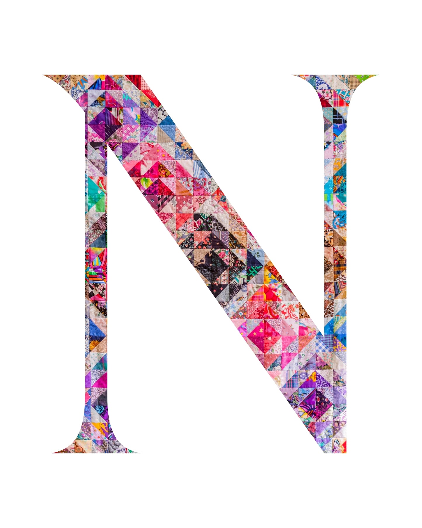 5"x7" Personalized Monogram Quilter Gift Wall Art Print