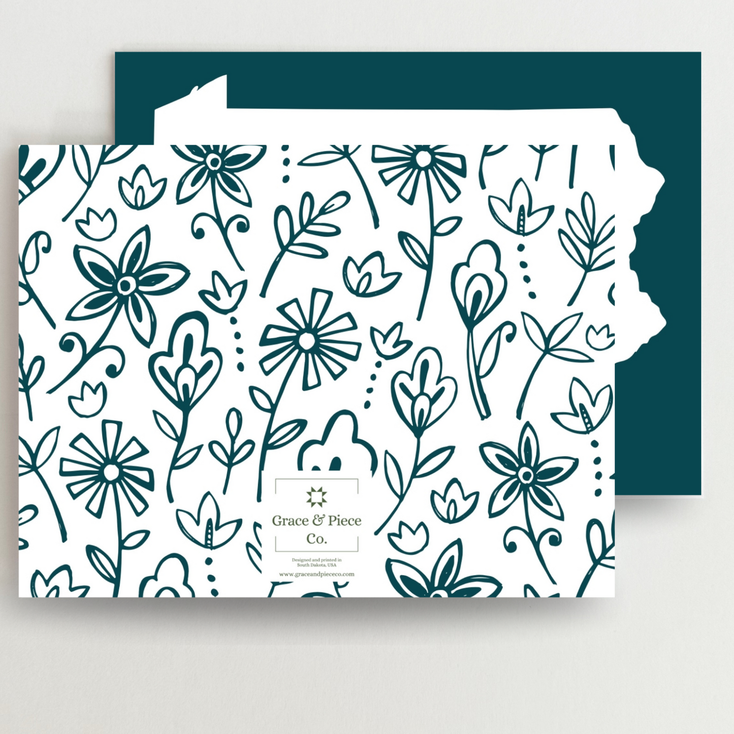 Pennsylvania Home Quilt Star Gift Set of 6 Blank Cards - Choose Your Color