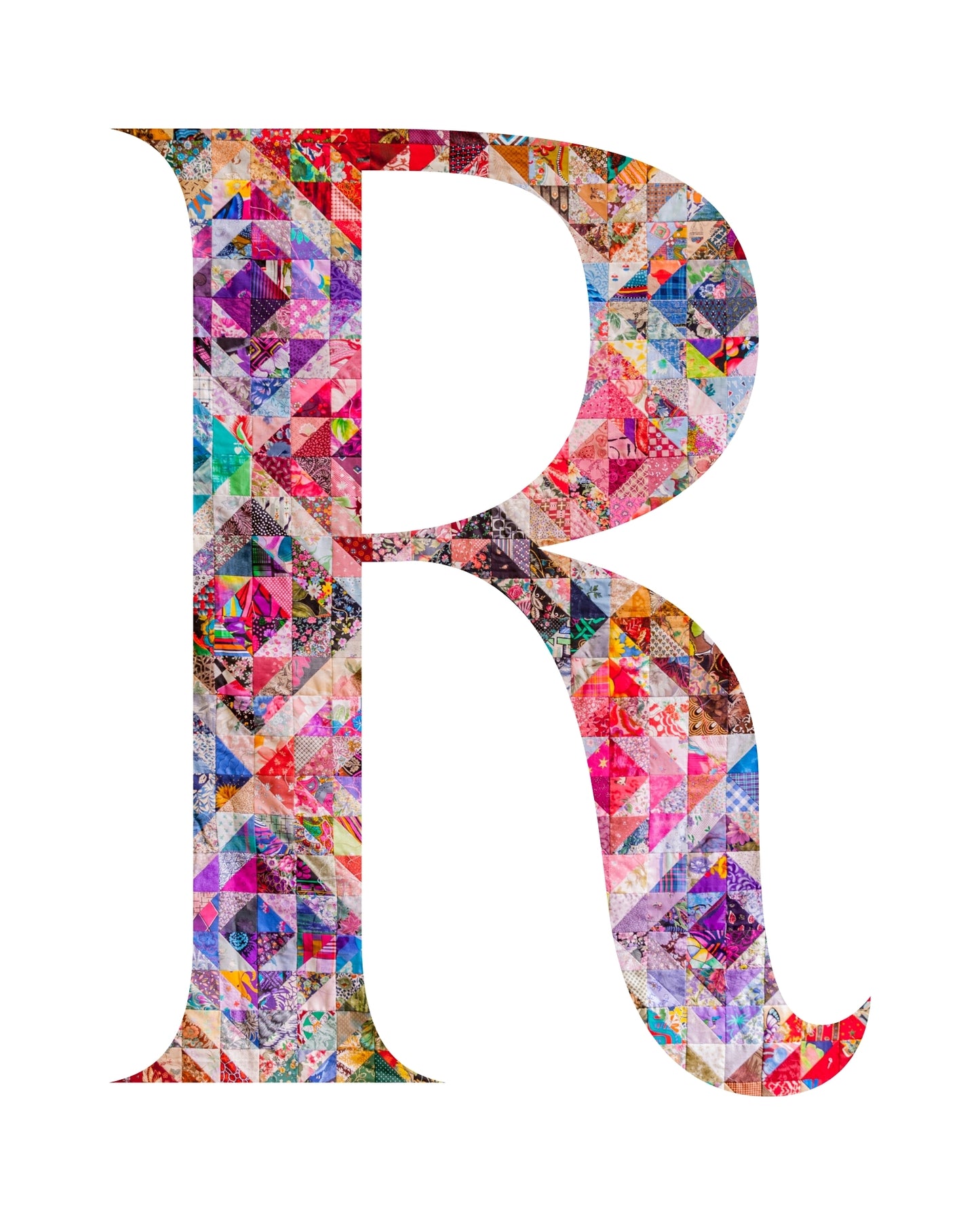 5"x7" Personalized Monogram Quilter Gift Wall Art Print
