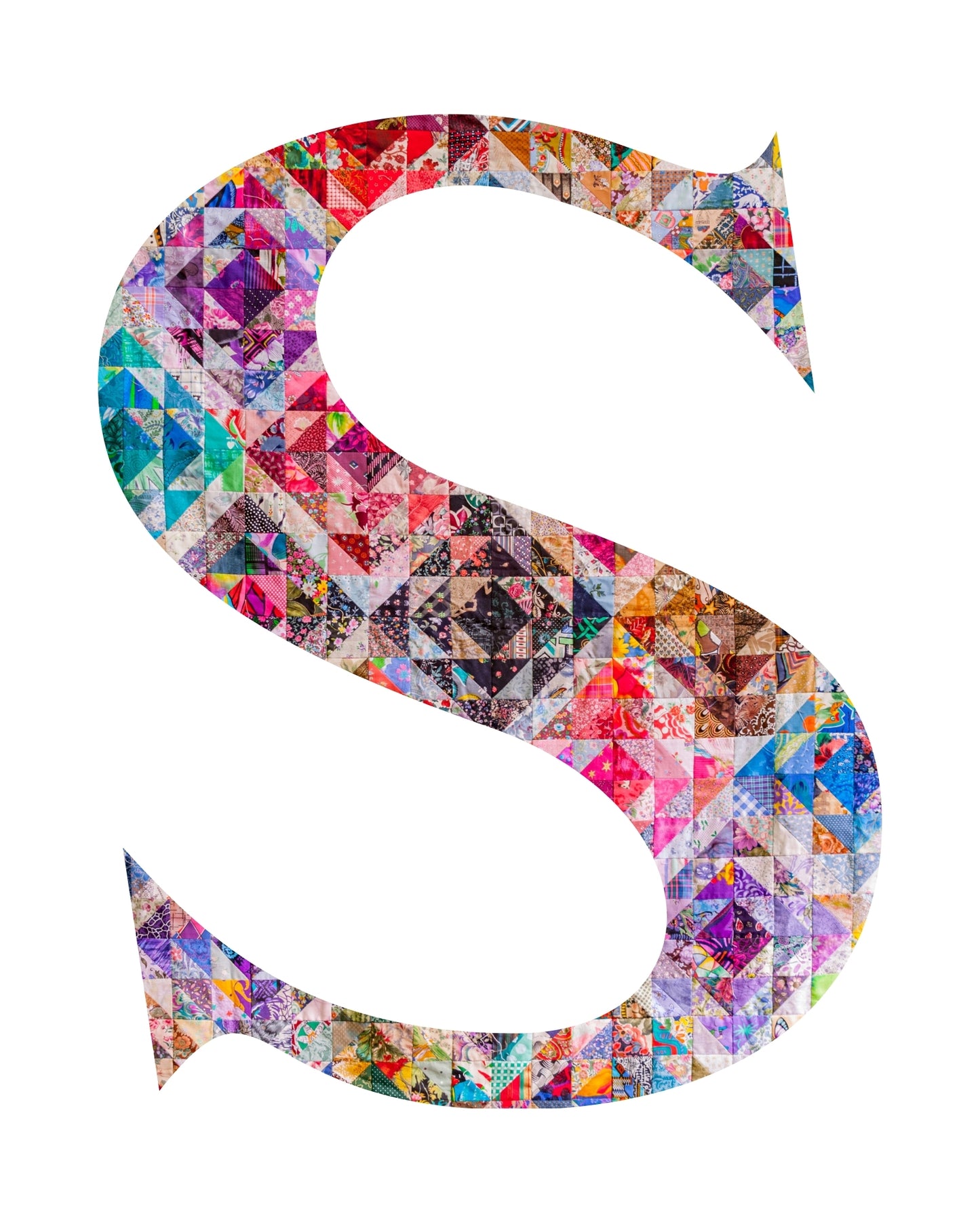 5"x7" Personalized Monogram Quilter Gift Wall Art Print