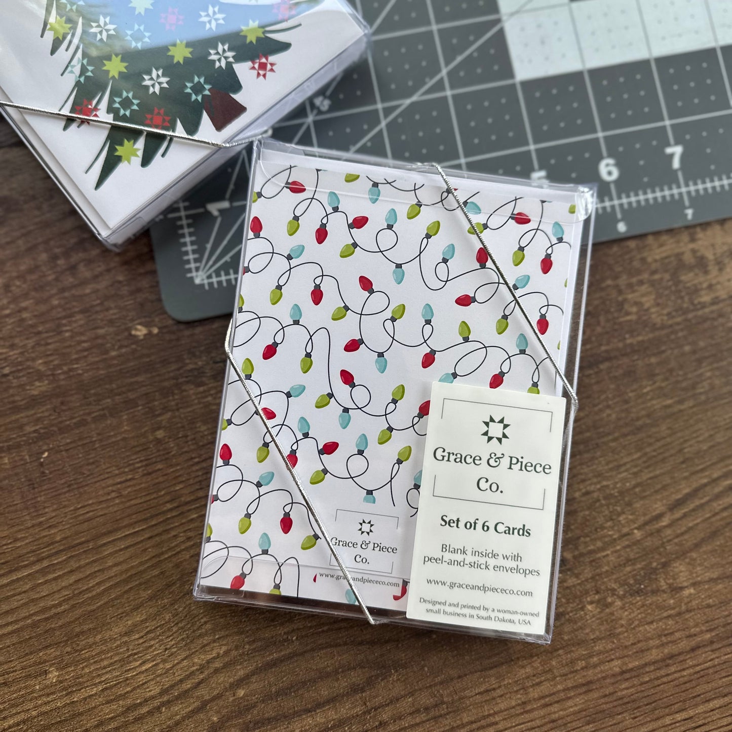 Quilty Christmas Tree Boxed Set of 6 Christmas Cards