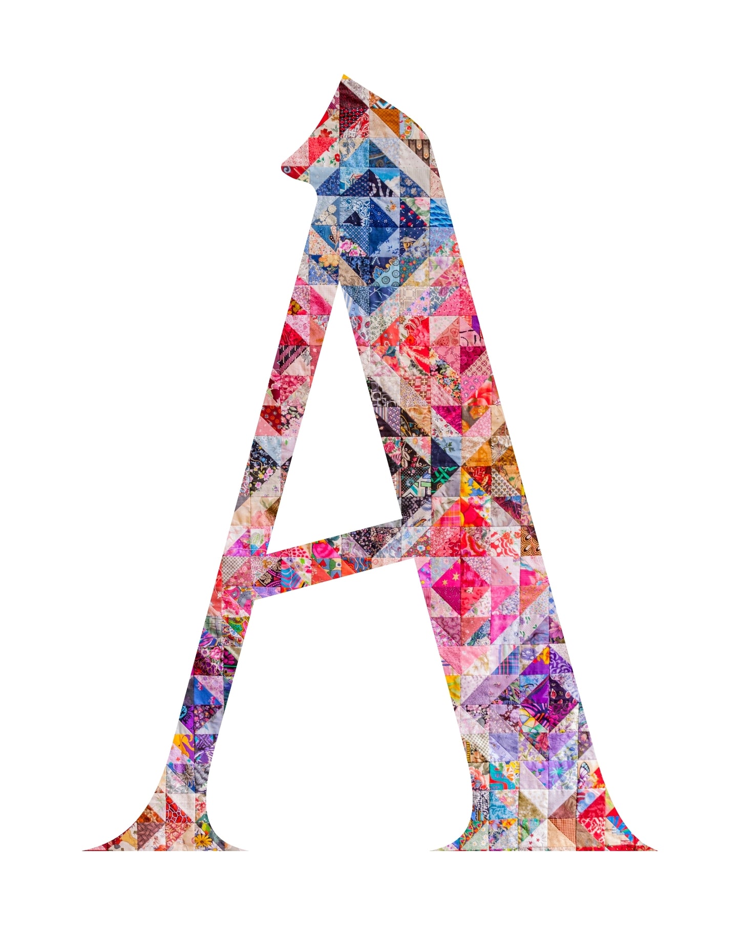5"x7" Personalized Monogram Quilter Gift Wall Art Print