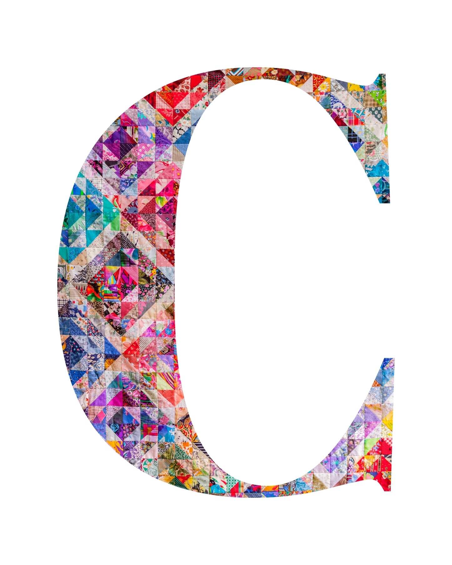 5"x7" Personalized Monogram Quilter Gift Wall Art Print