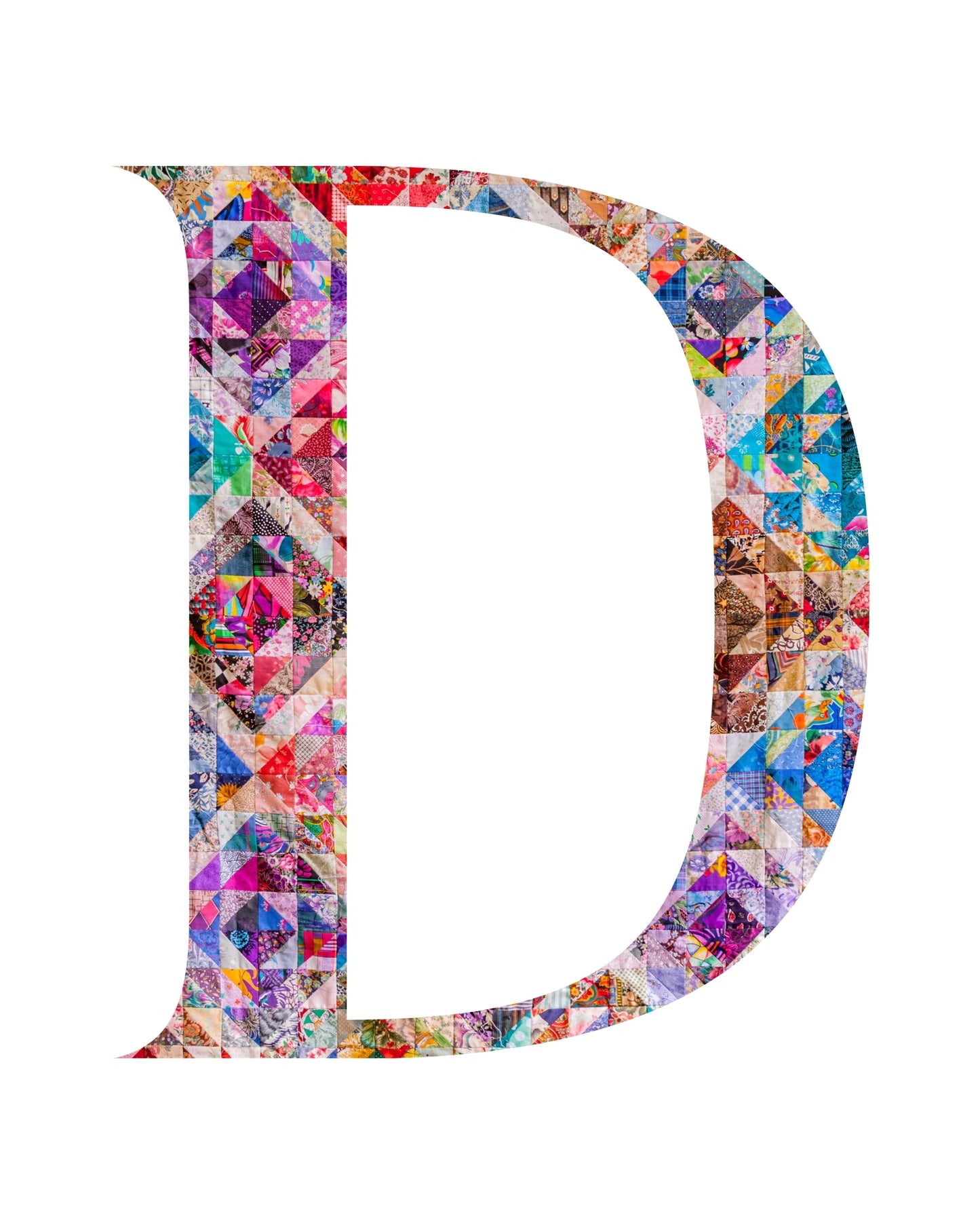 5"x7" Personalized Monogram Quilter Gift Wall Art Print