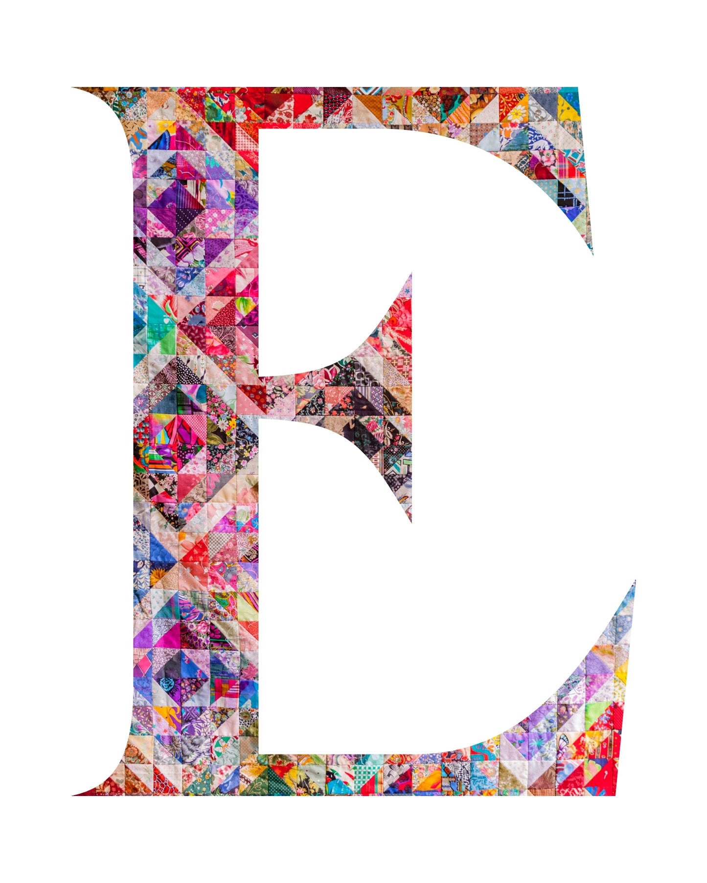 5"x7" Personalized Monogram Quilter Gift Wall Art Print