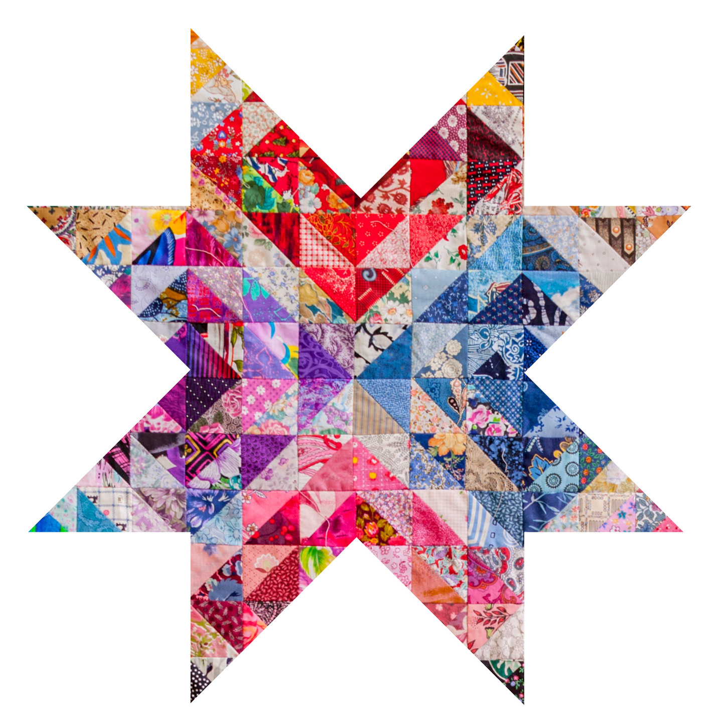 Vibrant Quilt Star Print