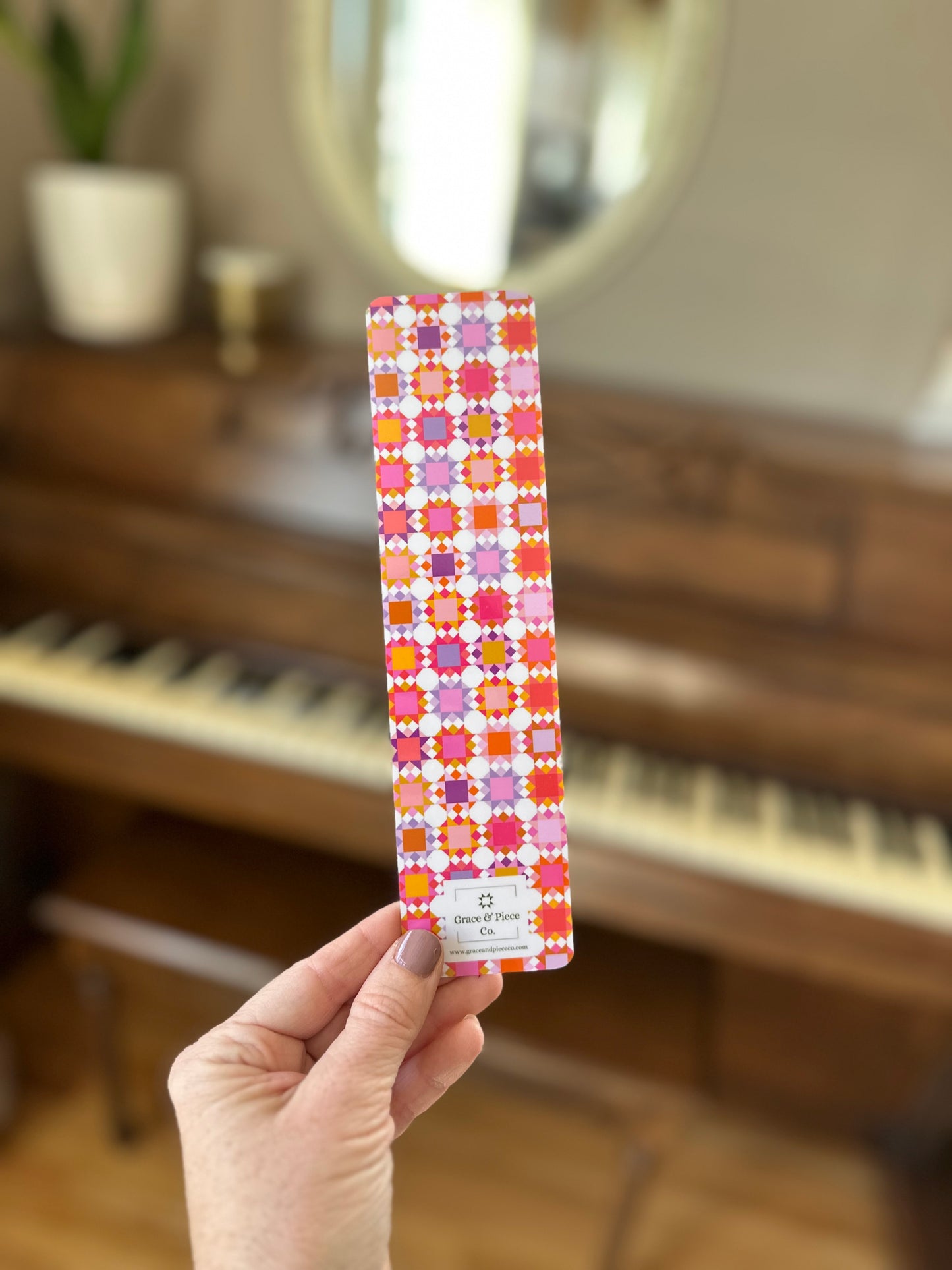 QuiltCakes Star Dew Pattern Laminated Bookmark