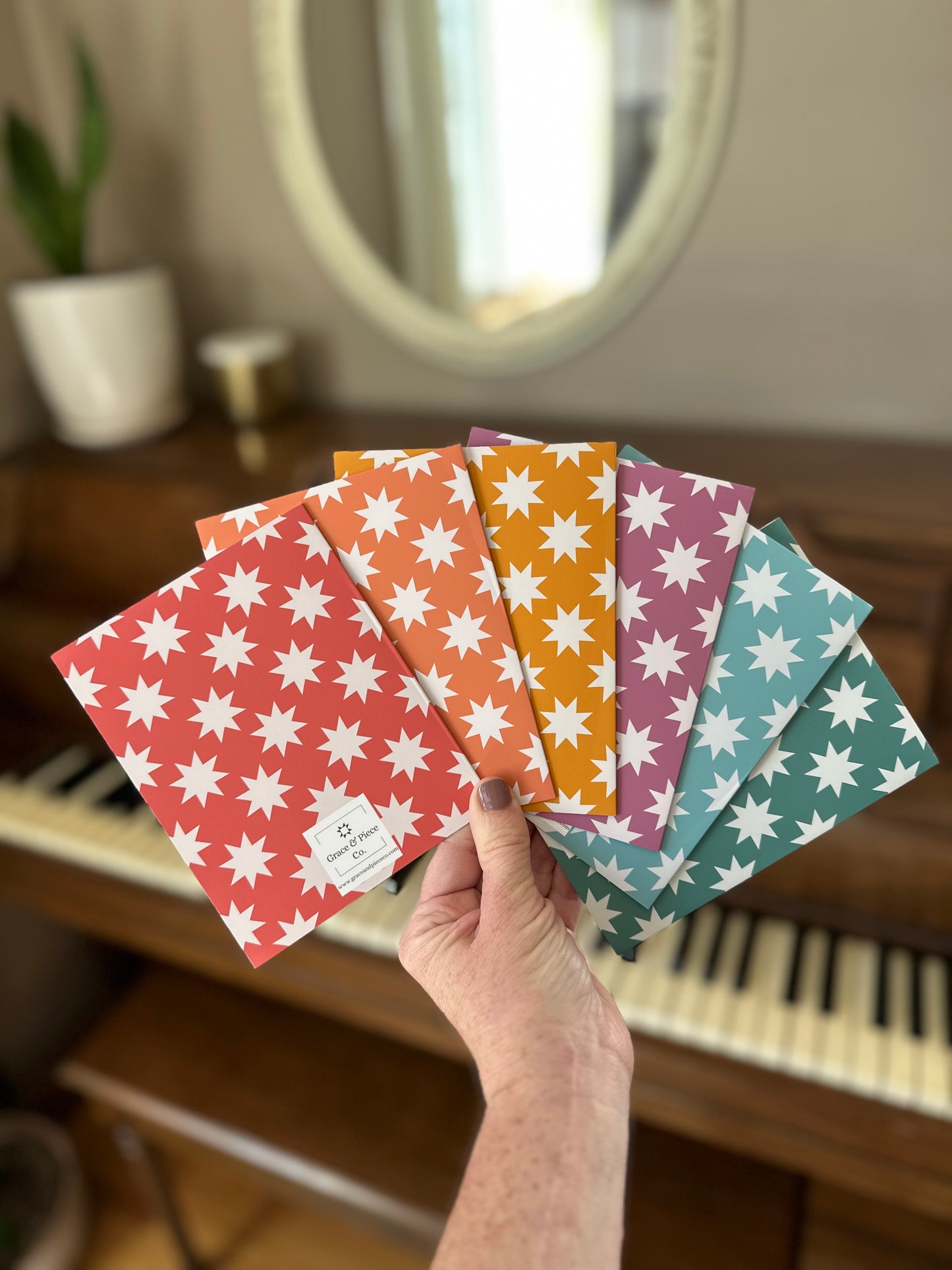 Vibrant Quilt Star Greeting Card Variety Pack
