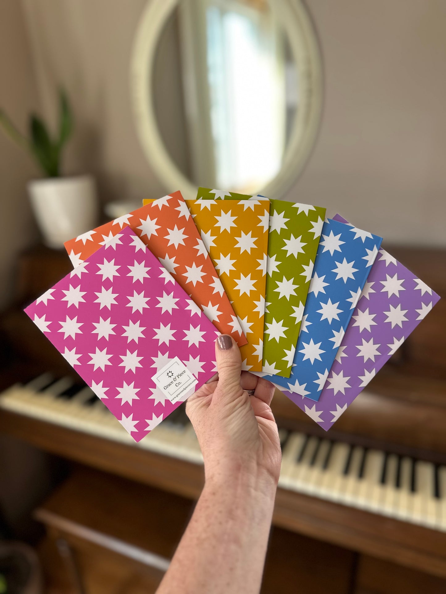 Bright Quilt Star Greeting Card Variety Pack