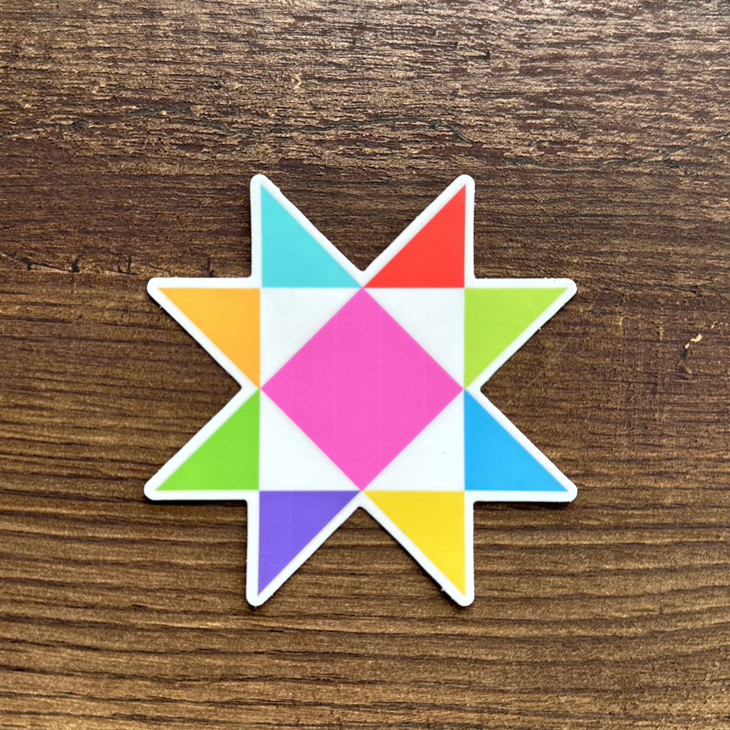 Quilter's Starburst Sticker