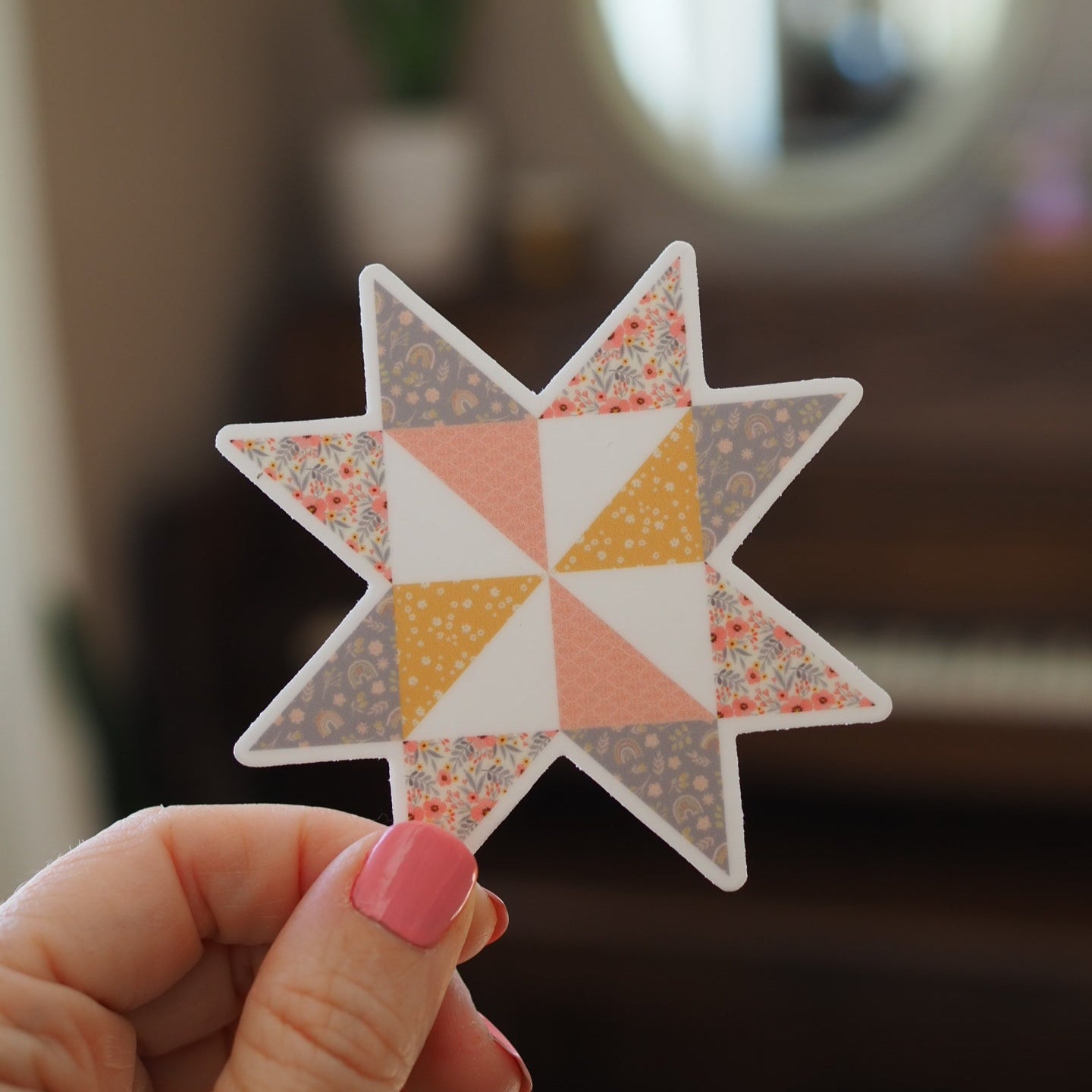Simply Sweet Quilt Star Sticker