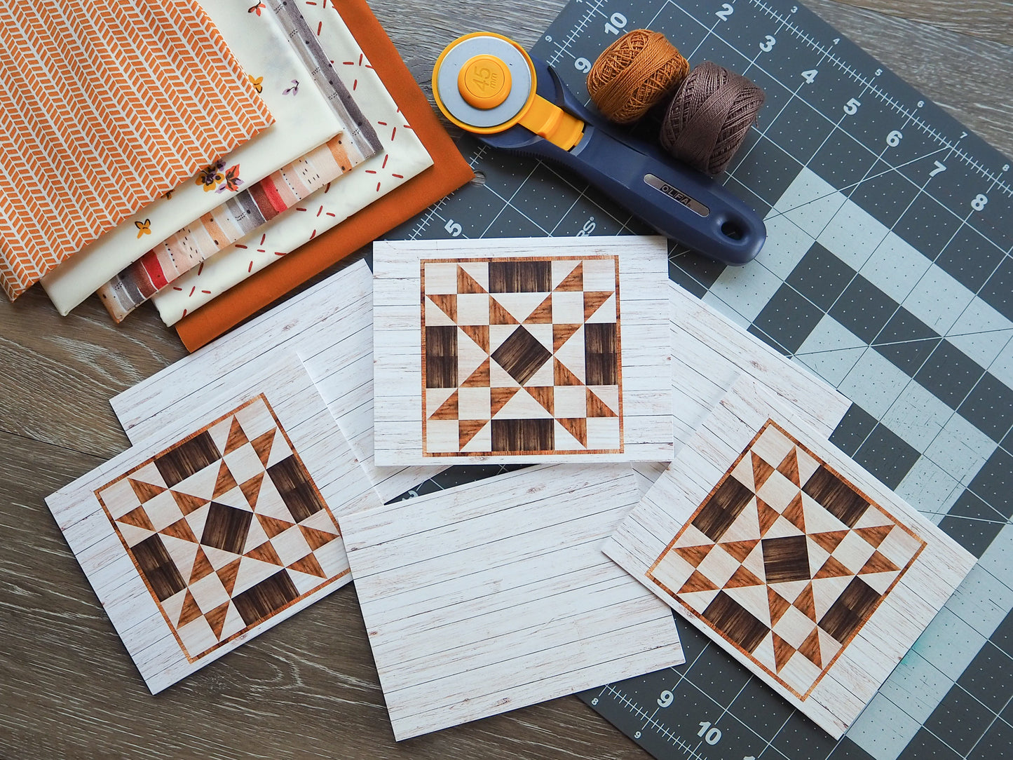 Barn Quilt Block Card Set