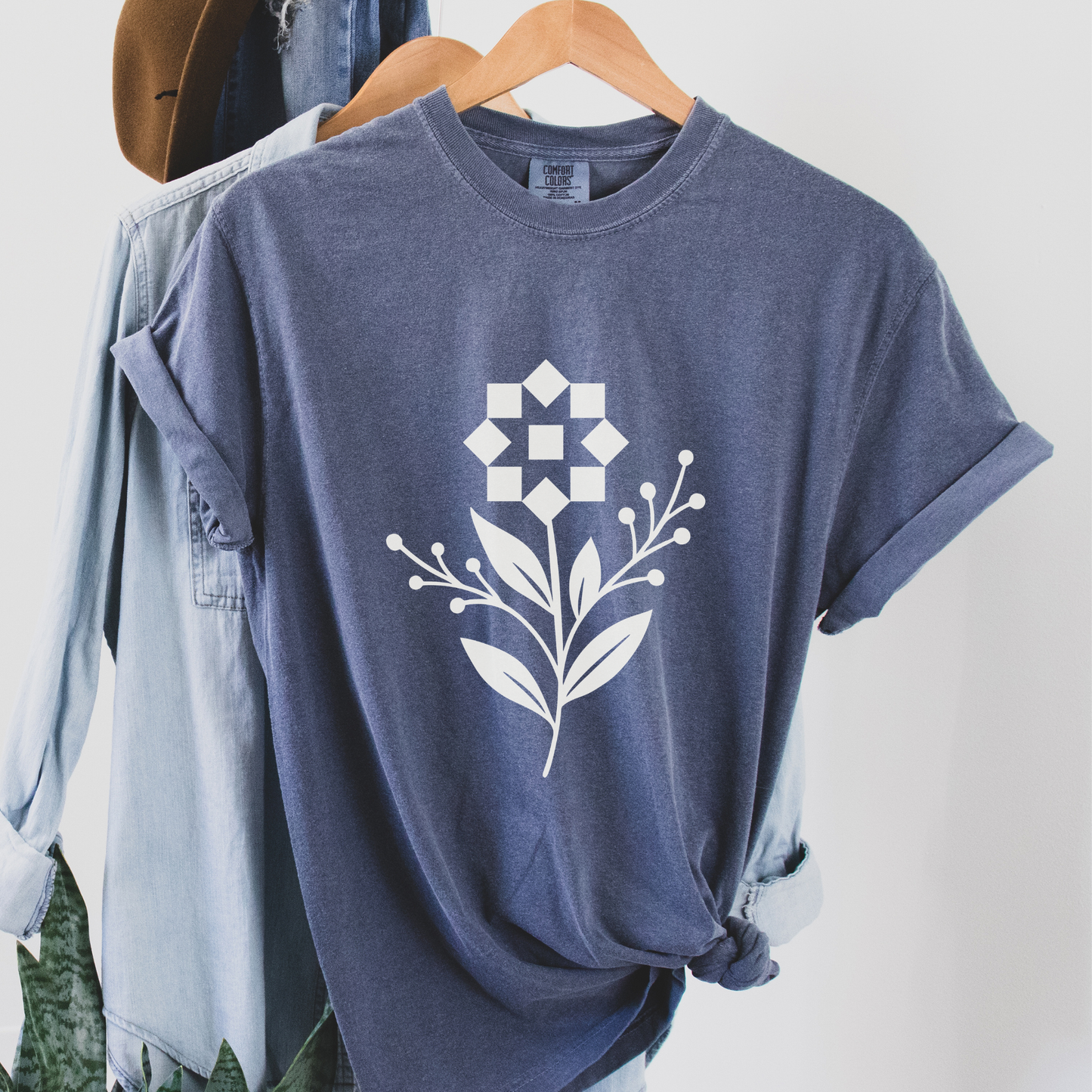 Quilt Block Flower Quilter T-Shirt
