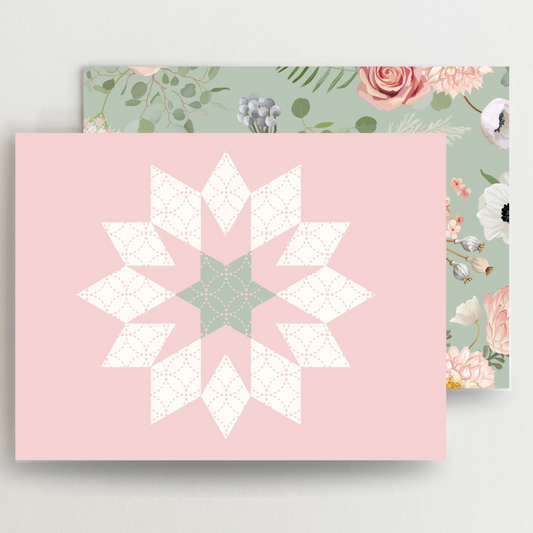 Feminine Floral Blank Note Cards Set