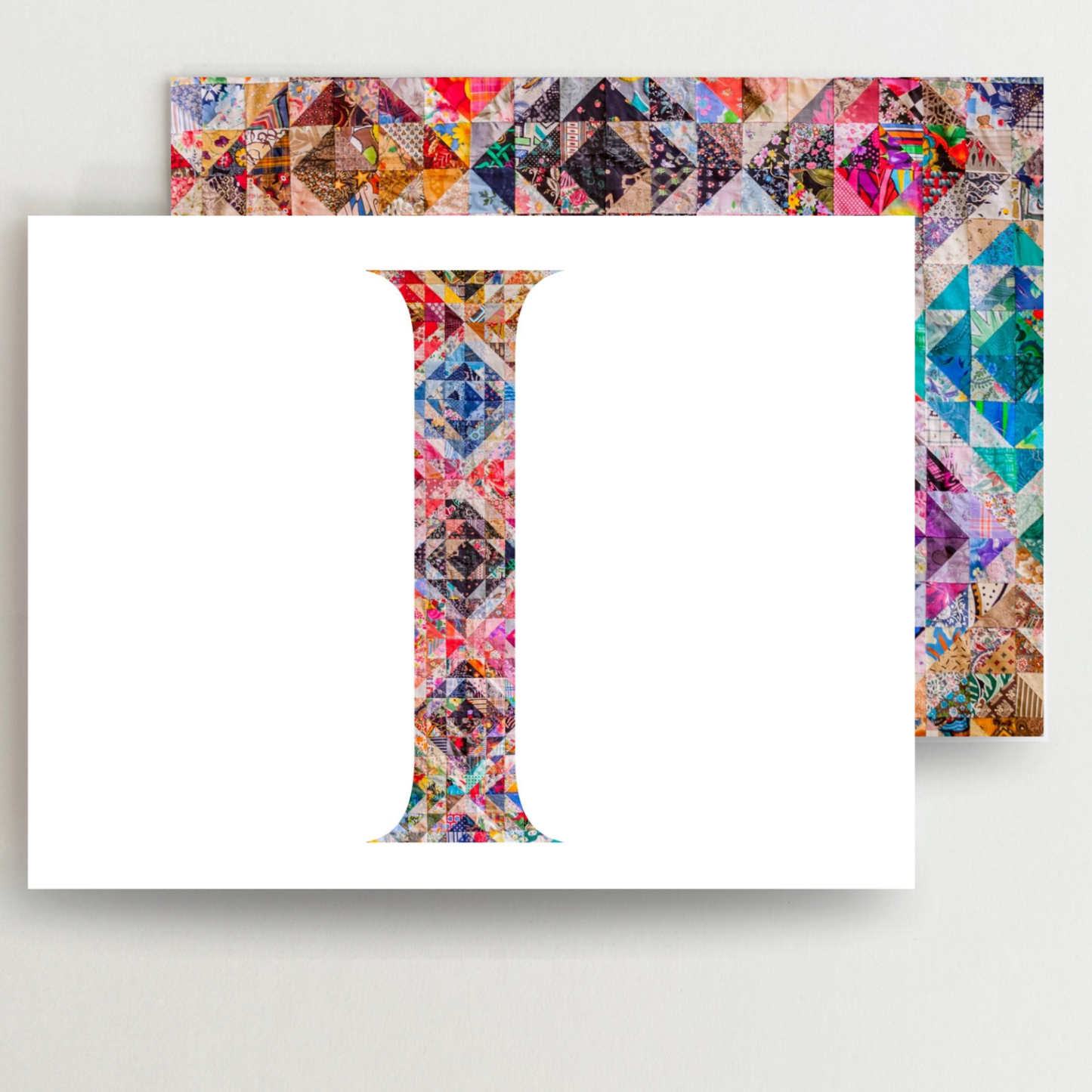 Personalized Monogram Quilter Gift Set of 6 Blank Cards - Choose Your Letter