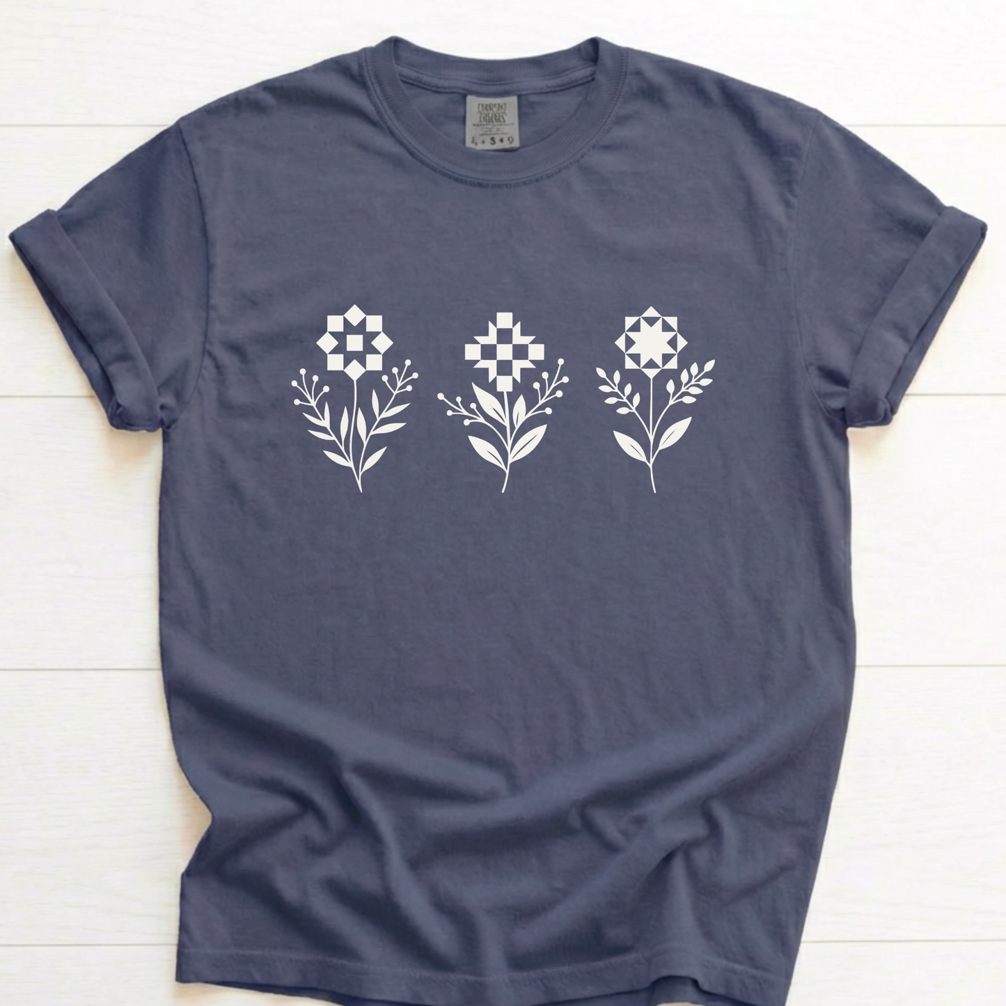 Quilter's Simple Flowers Shirt