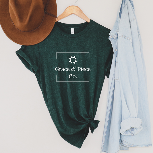 Grace & Piece Co. Logo Bella + Canvas T-Shirt - Choose Your Color