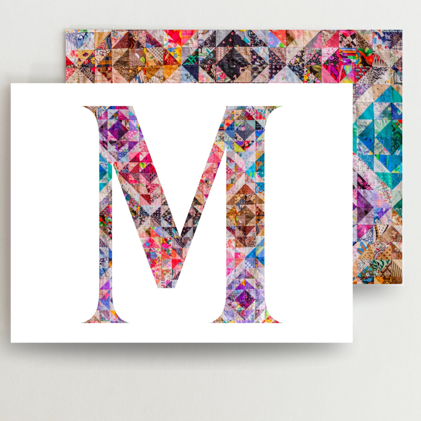 Personalized Monogram Quilter Gift Set of 6 Blank Cards - Choose Your Letter