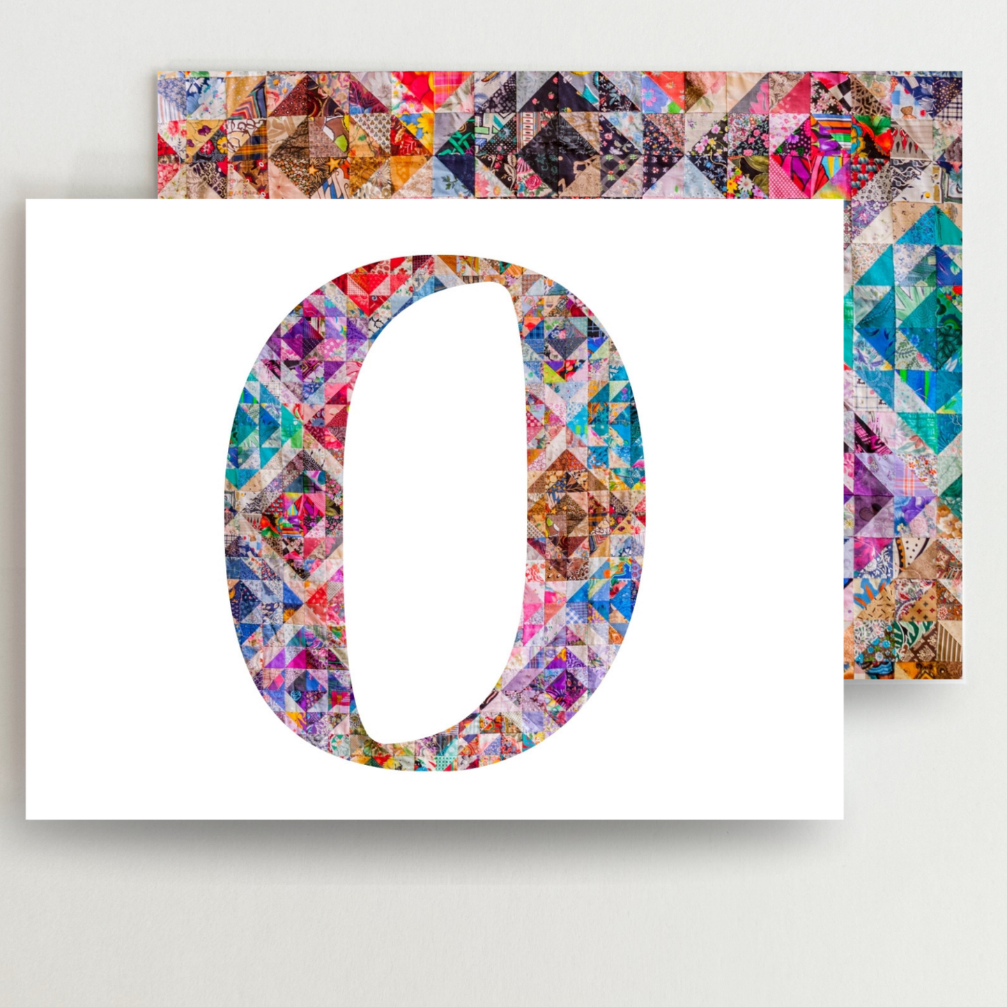 Personalized Monogram Quilter Gift Set of 6 Blank Cards - Choose Your Letter