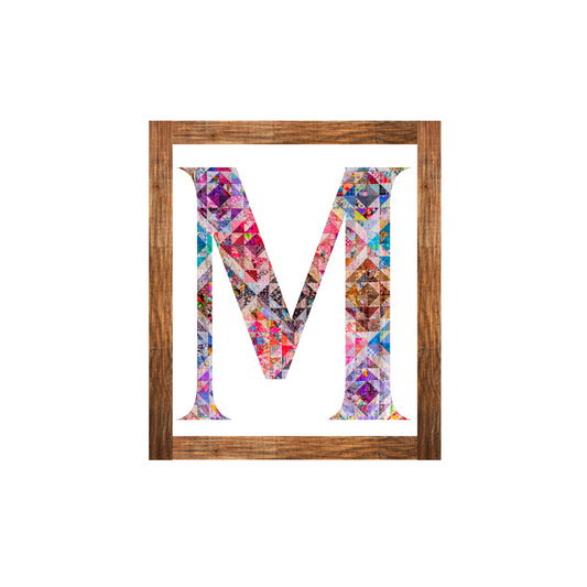 8"x10" Personalized Monogram Quilter Gift Wall Art Print
