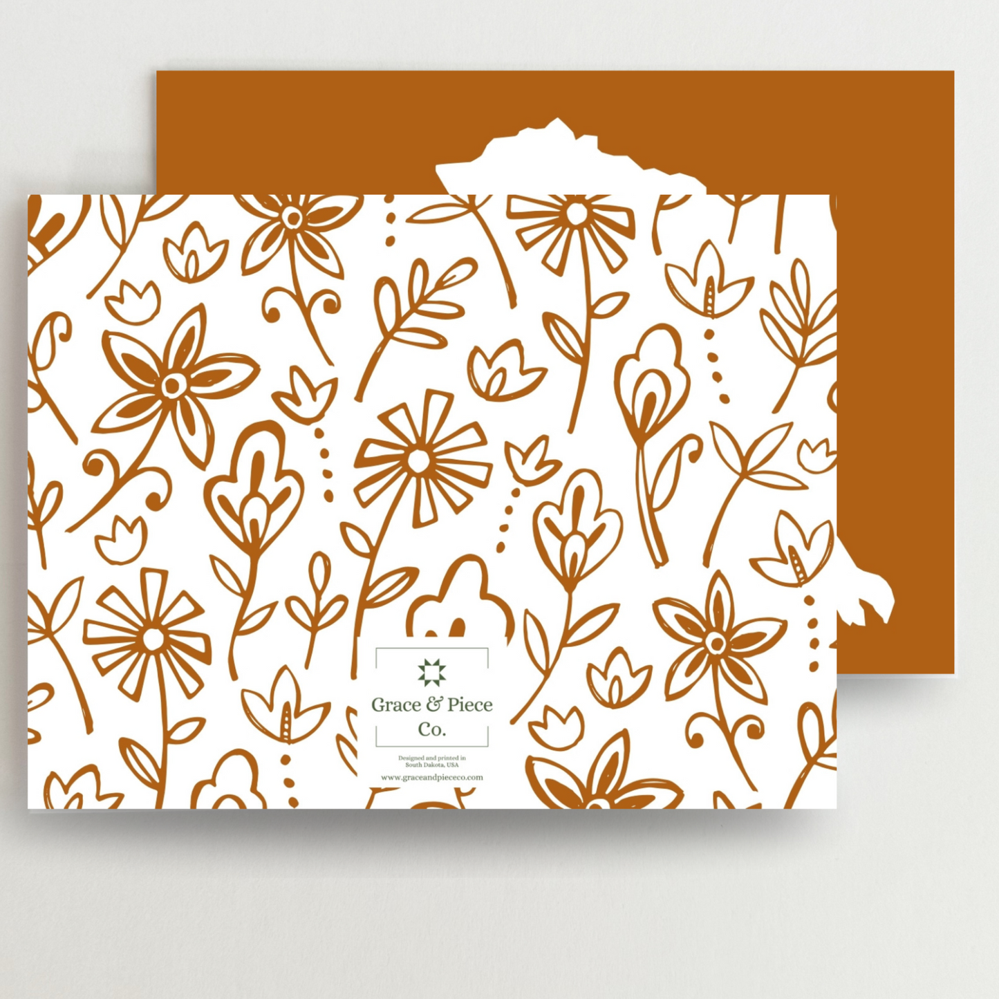 Alaska Home Quilt Star Gift Set of 6 Blank Cards - Choose Your Color