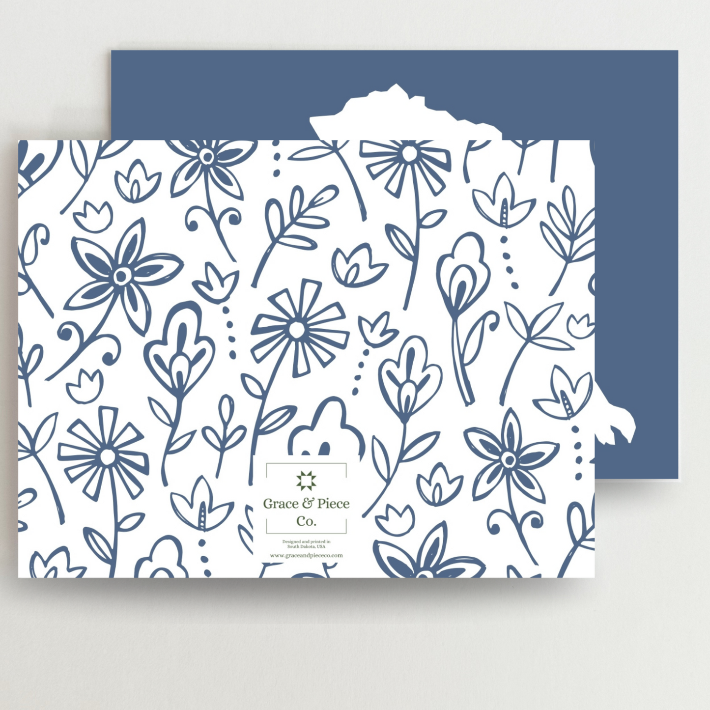 Alaska Home Quilt Star Gift Set of 6 Blank Cards - Choose Your Color
