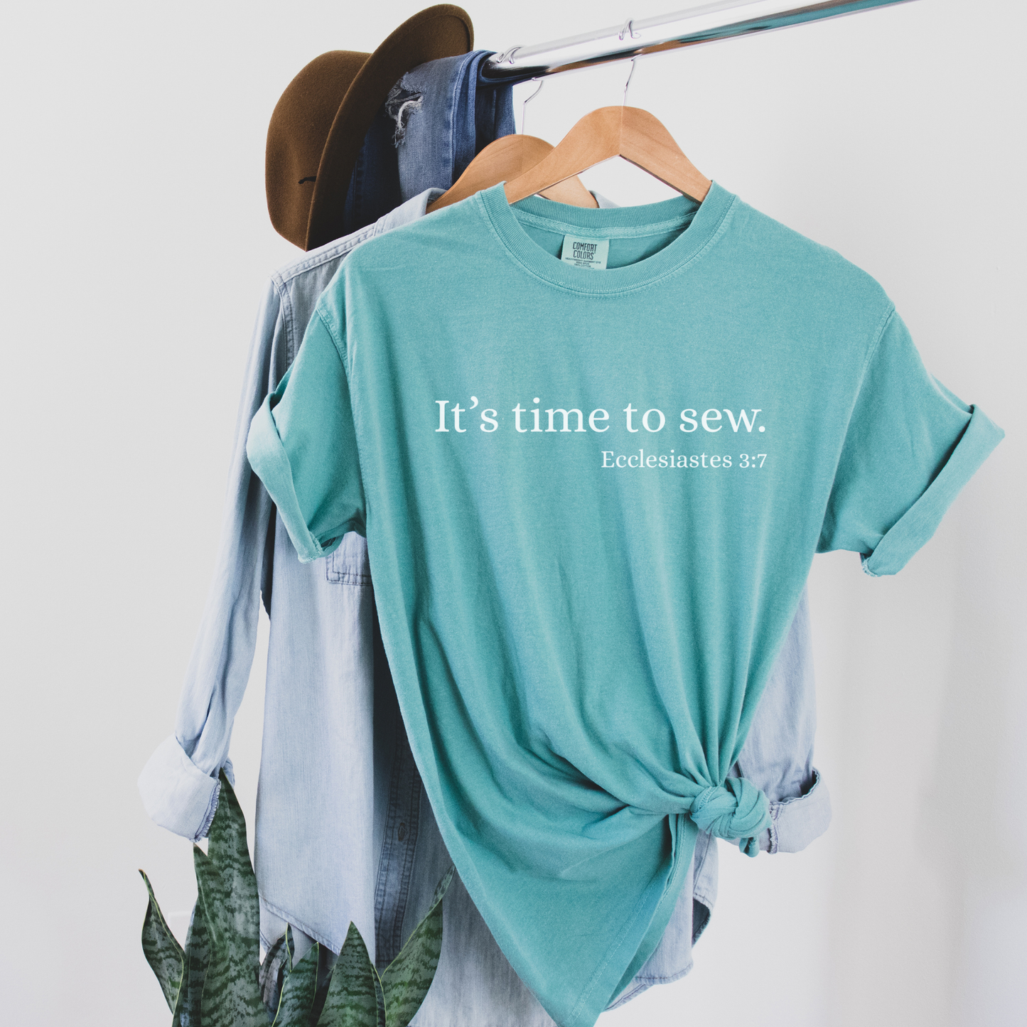 Comfort Colors Funny Christian Quilter Bible Verse Garment-dyed Heavyweight T-Shirt. Free shipping!