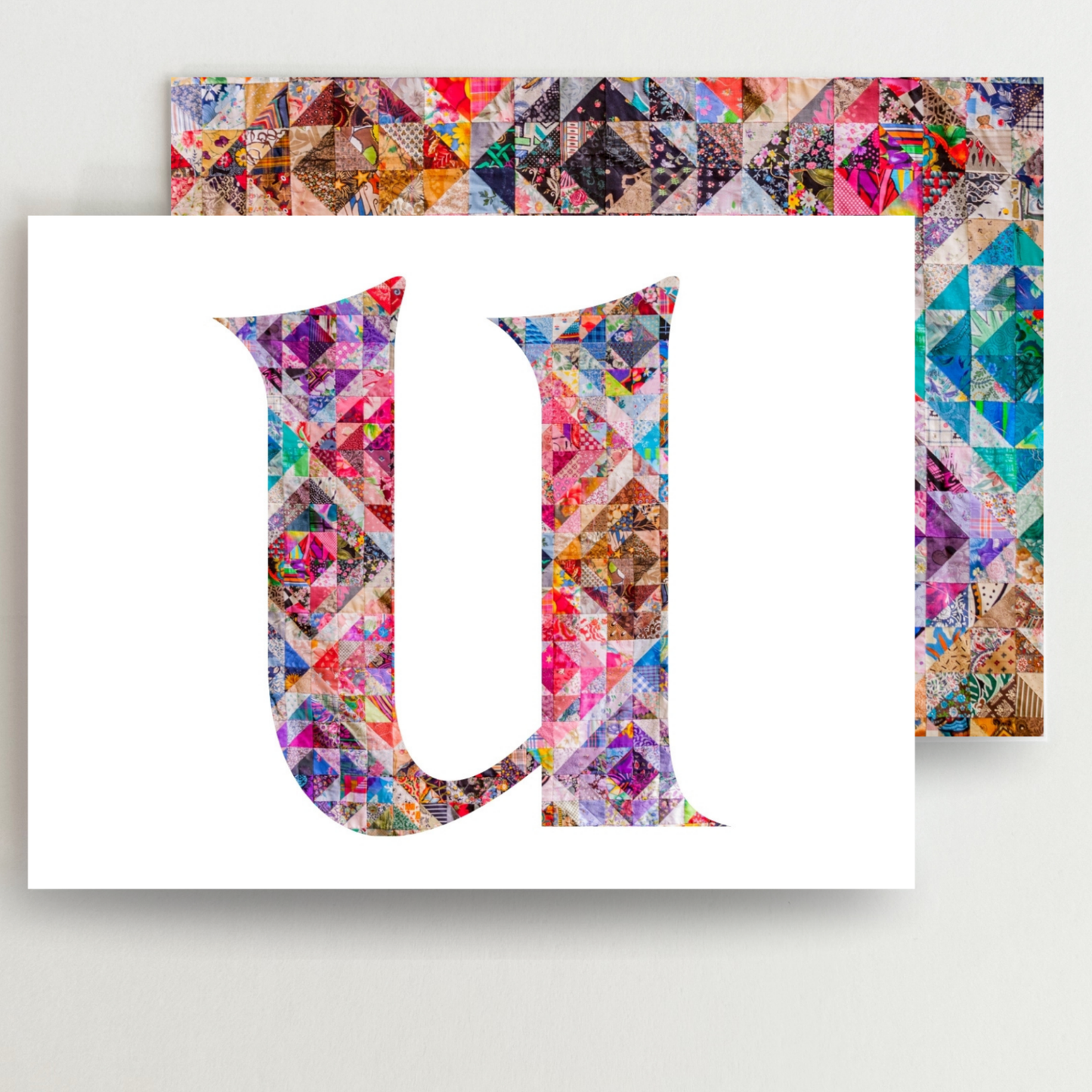 Personalized Monogram Quilter Gift Set of 6 Blank Cards - Choose Your Letter
