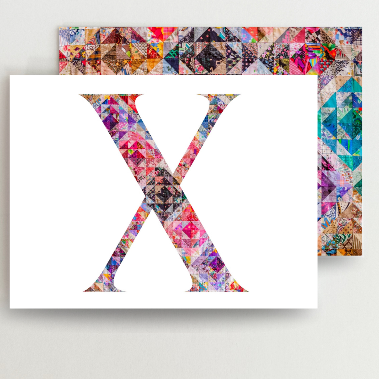 Personalized Monogram Quilter Gift Set of 6 Blank Cards - Choose Your Letter