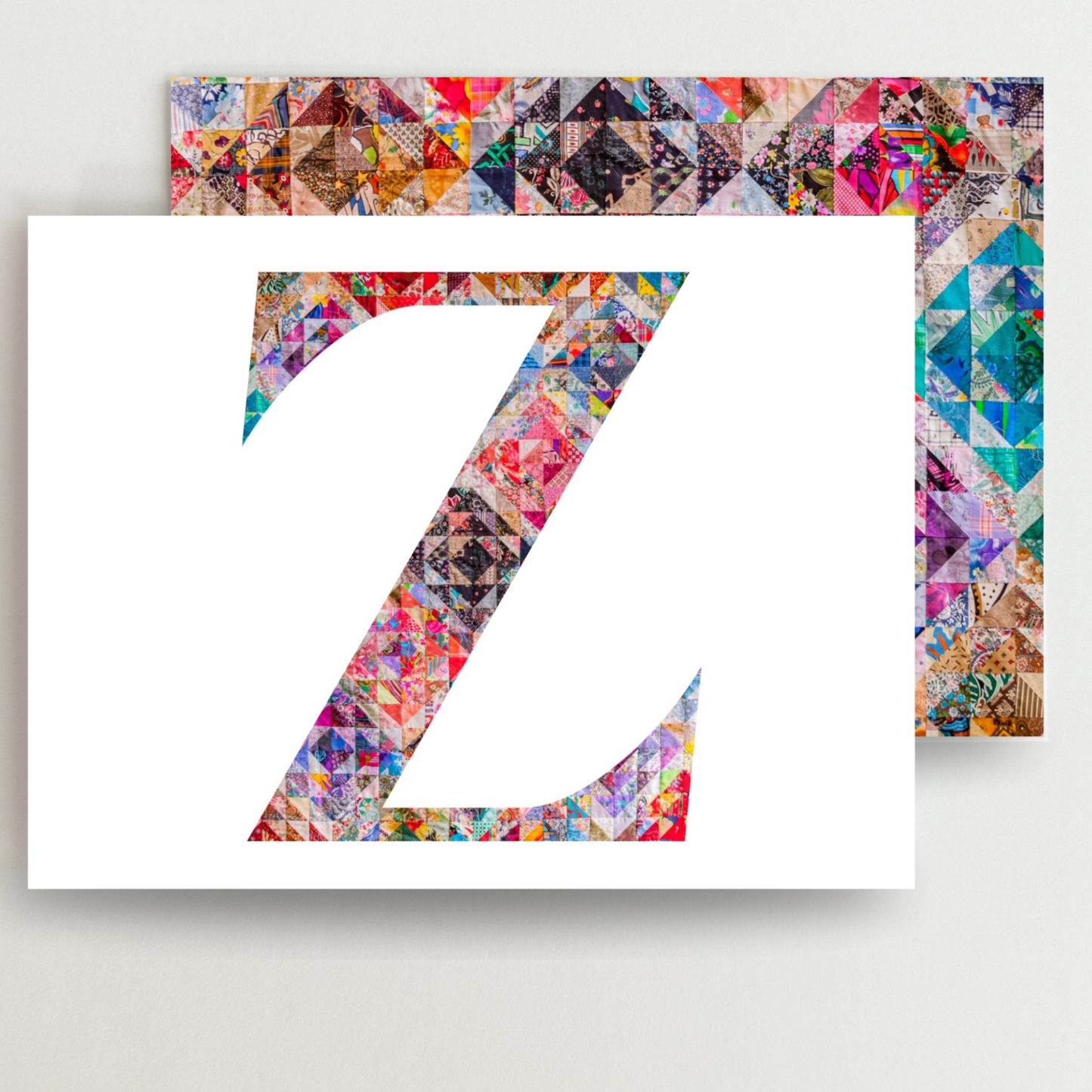 Personalized Monogram Quilter Gift Set of 6 Blank Cards - Choose Your Letter