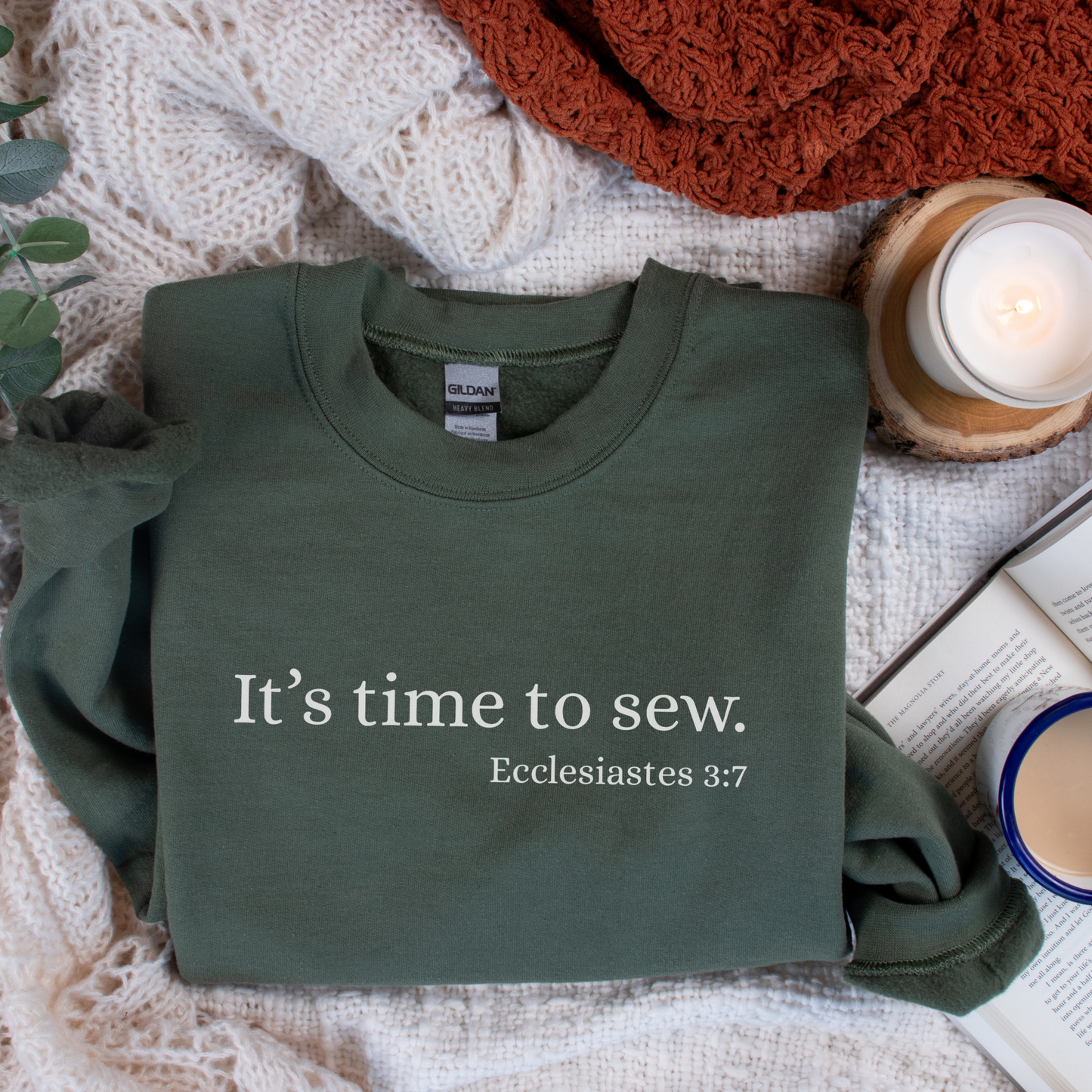 Gildan Funny Christian Quilter Bible Verse Unisex Sweatshirt. Free shipping!