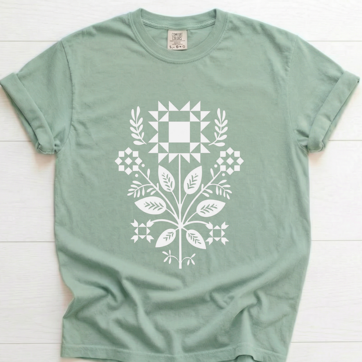 Quilter Flowers T-Shirt