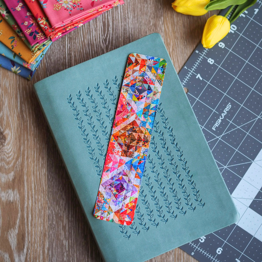 Vibrant Quilt Laminated Bookmark