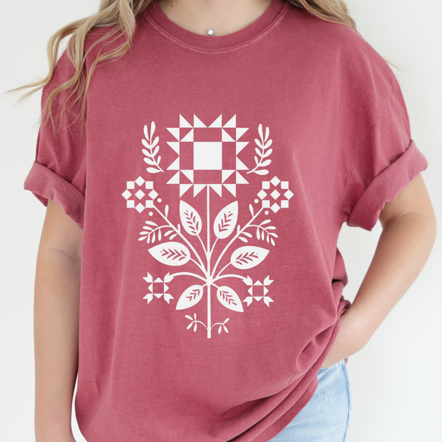 Quilter Flowers T-Shirt