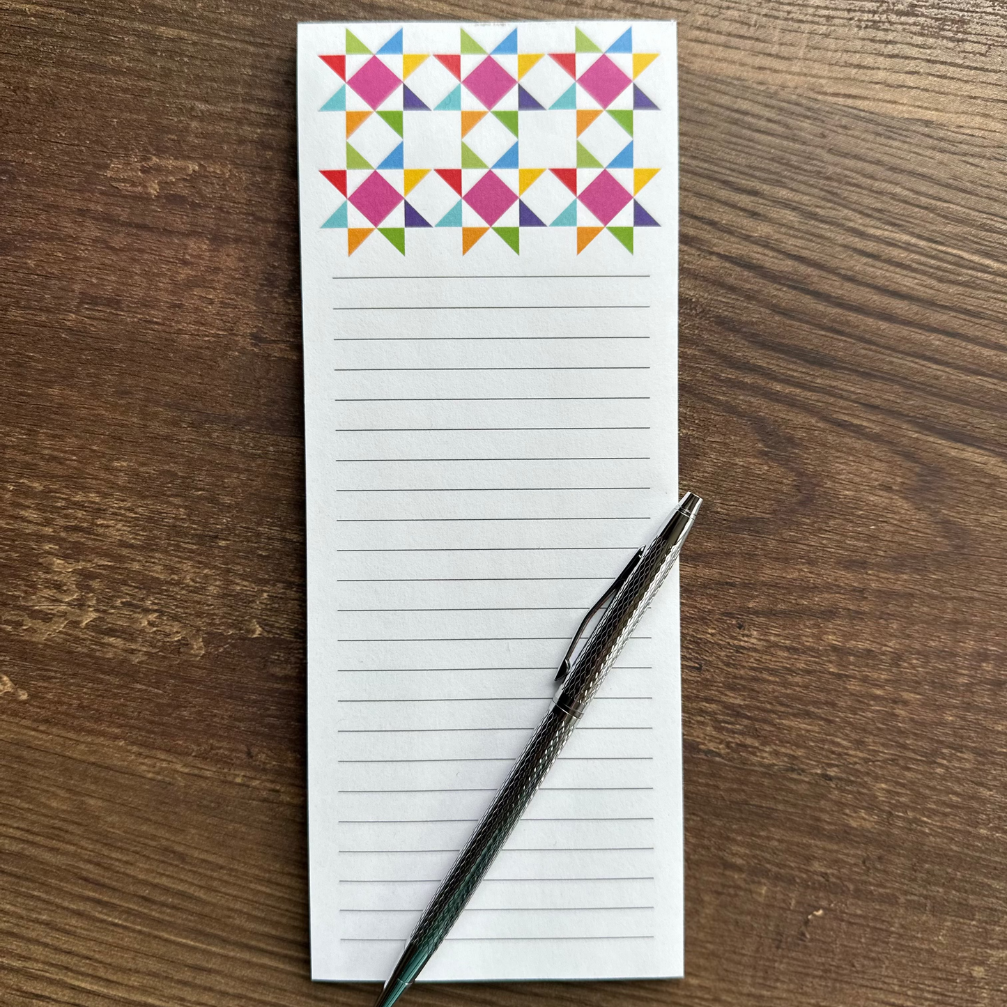 Quilter's Starburst Long Notepad