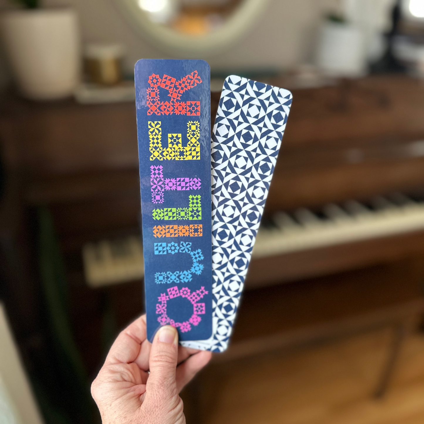 Quilter Double-Sided Laminated Bookmark