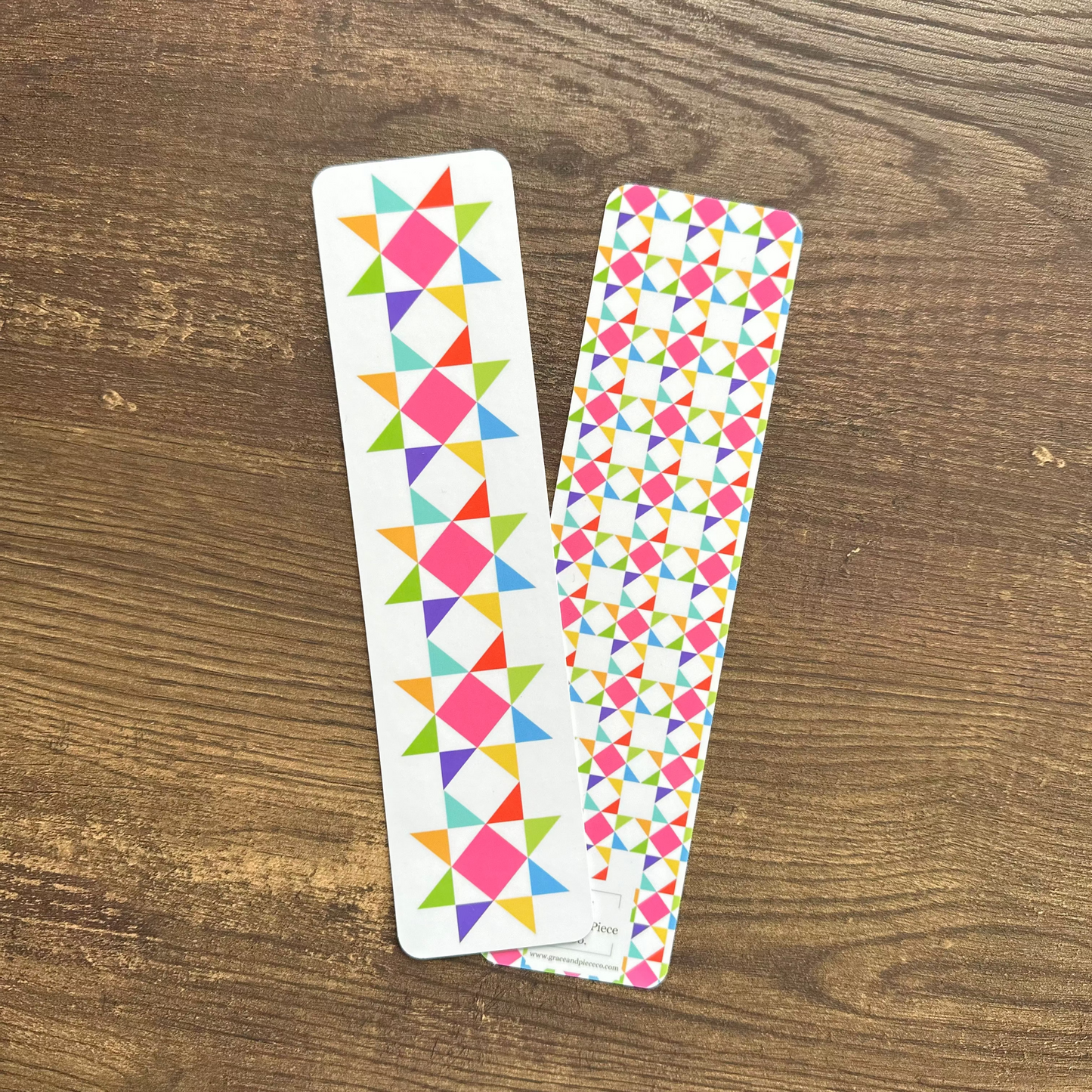 Quilter's Starburst Double-Sided Laminated Bookmark