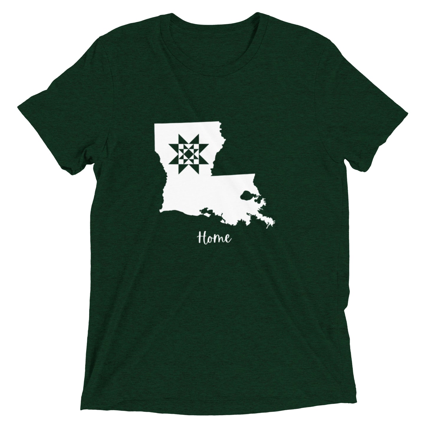 Louisiana Home Quilt Star T-Shirt - Choose your color